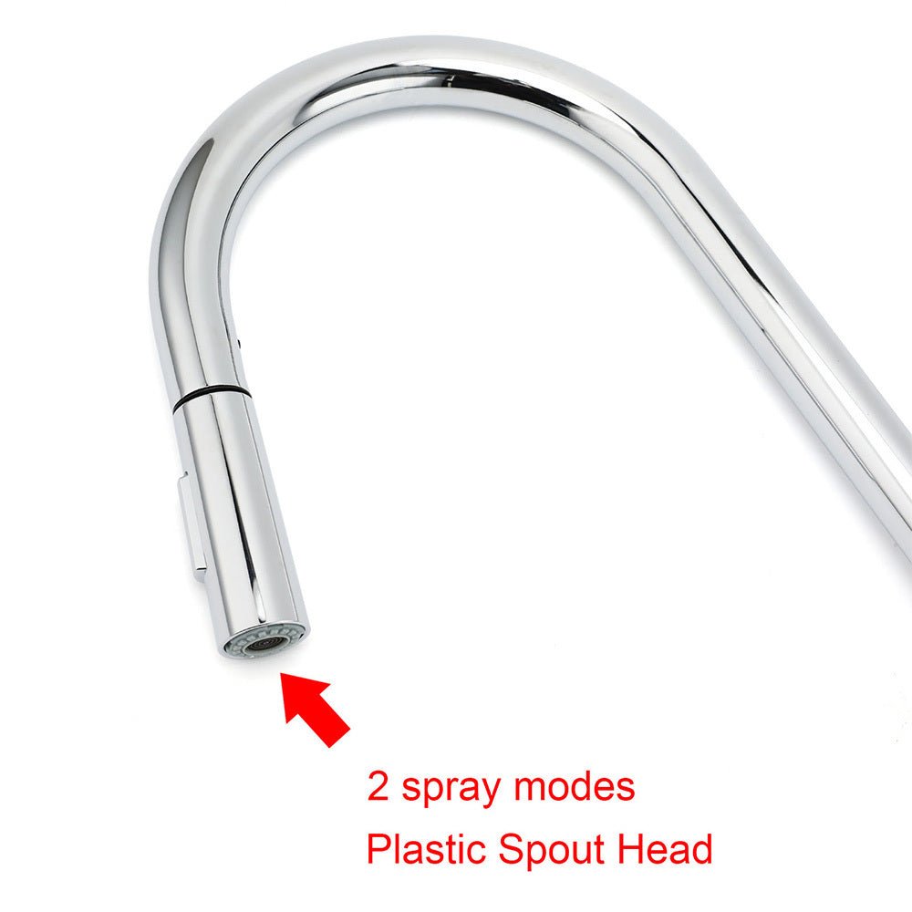 WELS Chrome 2 Modes Spray Pull Out Kitchen Swivel Faucet Sink Tap Laundry Mixer - Furniture > Bathroom > Shower Heads & Screens - Rivercity House & Home Co. (ABN 18 642 972 209) - Affordable Modern Furniture Australia