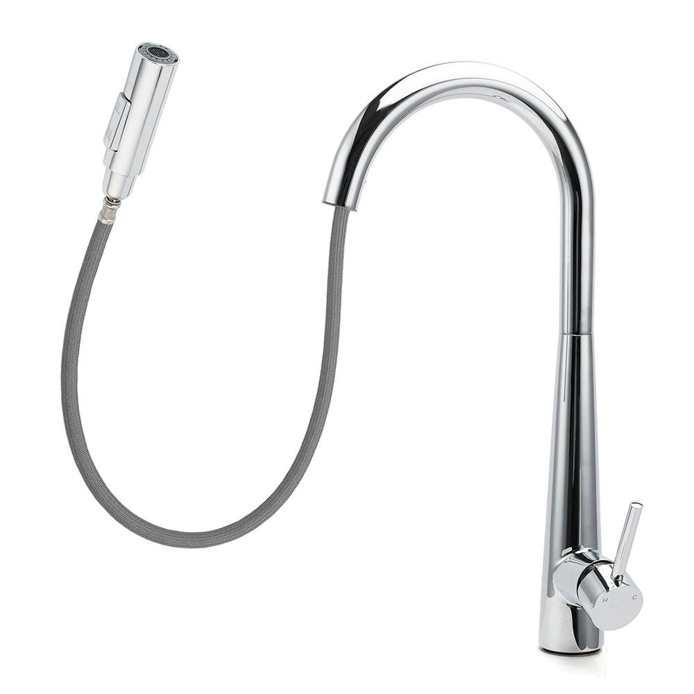WELS Chrome 360 Swivel Pull Out Kitchen Tap Sink Mixer Faucet Spout 2 Way Outlet - Furniture > Bathroom > Shower Heads & Screens - Rivercity House & Home Co. (ABN 18 642 972 209) - Affordable Modern Furniture Australia