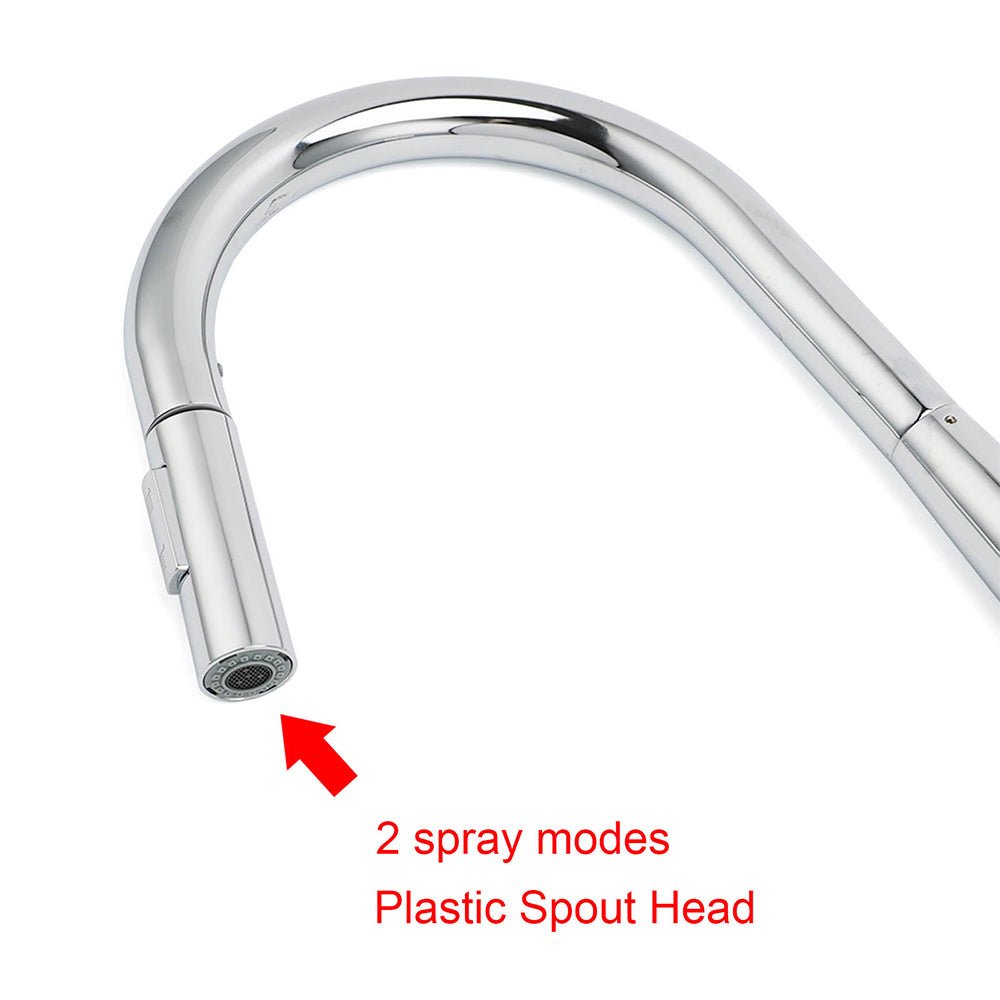 WELS Chrome 360 Swivel Pull Out Kitchen Tap Sink Mixer Faucet Spout 2 Way Outlet - Furniture > Bathroom > Shower Heads & Screens - Rivercity House & Home Co. (ABN 18 642 972 209) - Affordable Modern Furniture Australia