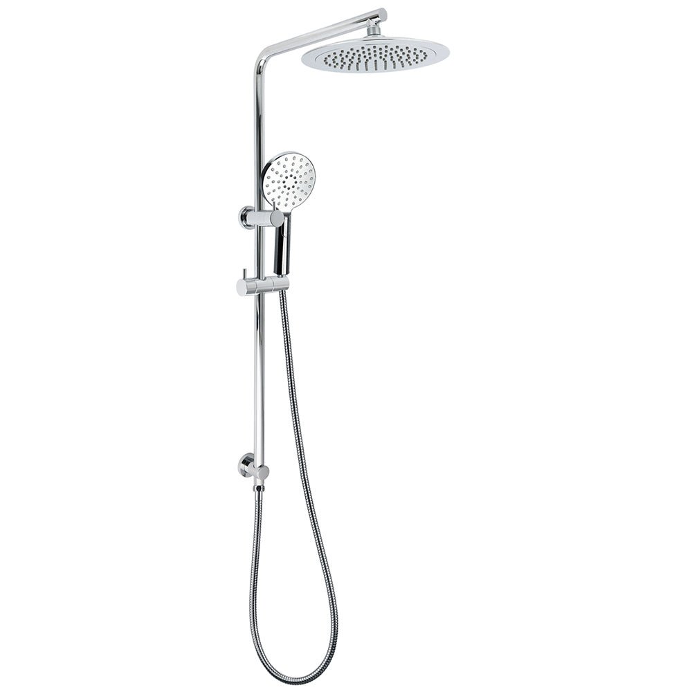 WELS Chrome 9" Rain Shower Head 3 Modes Handheld Rose Slide Rail Set Diverter - Furniture > Bathroom > Shower Heads & Screens - Rivercity House & Home Co. (ABN 18 642 972 209) - Affordable Modern Furniture Australia