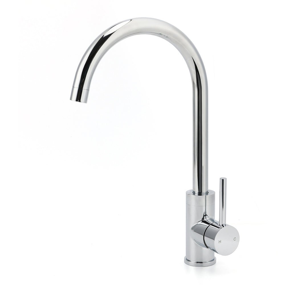 WELS Chrome Kitchen Laundry Swivel Sink Mixer Faucet Tap Spout Stainless Steel - Furniture > Bathroom > Shower Heads & Screens - Rivercity House & Home Co. (ABN 18 642 972 209) - Affordable Modern Furniture Australia