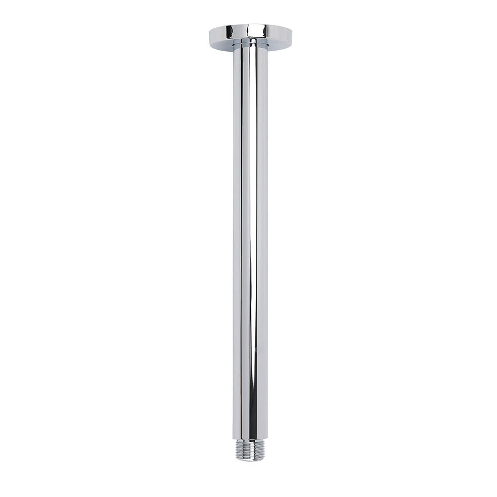WELS Chrome Large 16" Round Rain Shower Head 300mm Ceiling Dropper Extension Arm Set - Furniture > Bathroom > Shower Heads & Screens - Rivercity House & Home Co. (ABN 18 642 972 209) - Affordable Modern Furniture Australia