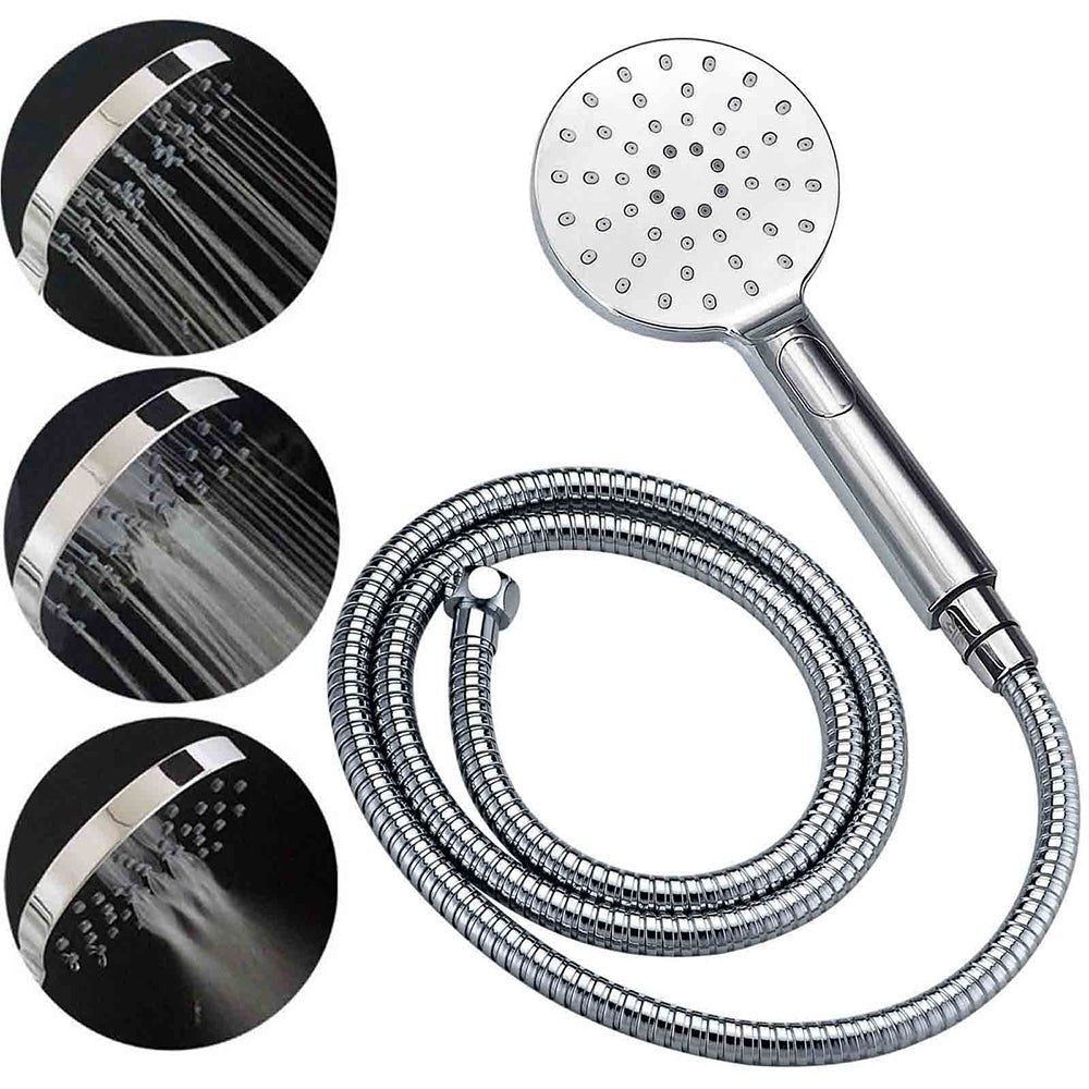 WELS Chrome Round 10" Rain Shower Head Handheld Sliding Rail DIY 2in1 Mixer Set - Furniture > Bathroom > Shower Heads & Screens - Rivercity House & Home Co. (ABN 18 642 972 209) - Affordable Modern Furniture Australia