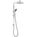 9" Chrome Round Rain Shower Head 5-Mode Handheld Sliding Rail Set - Chrome