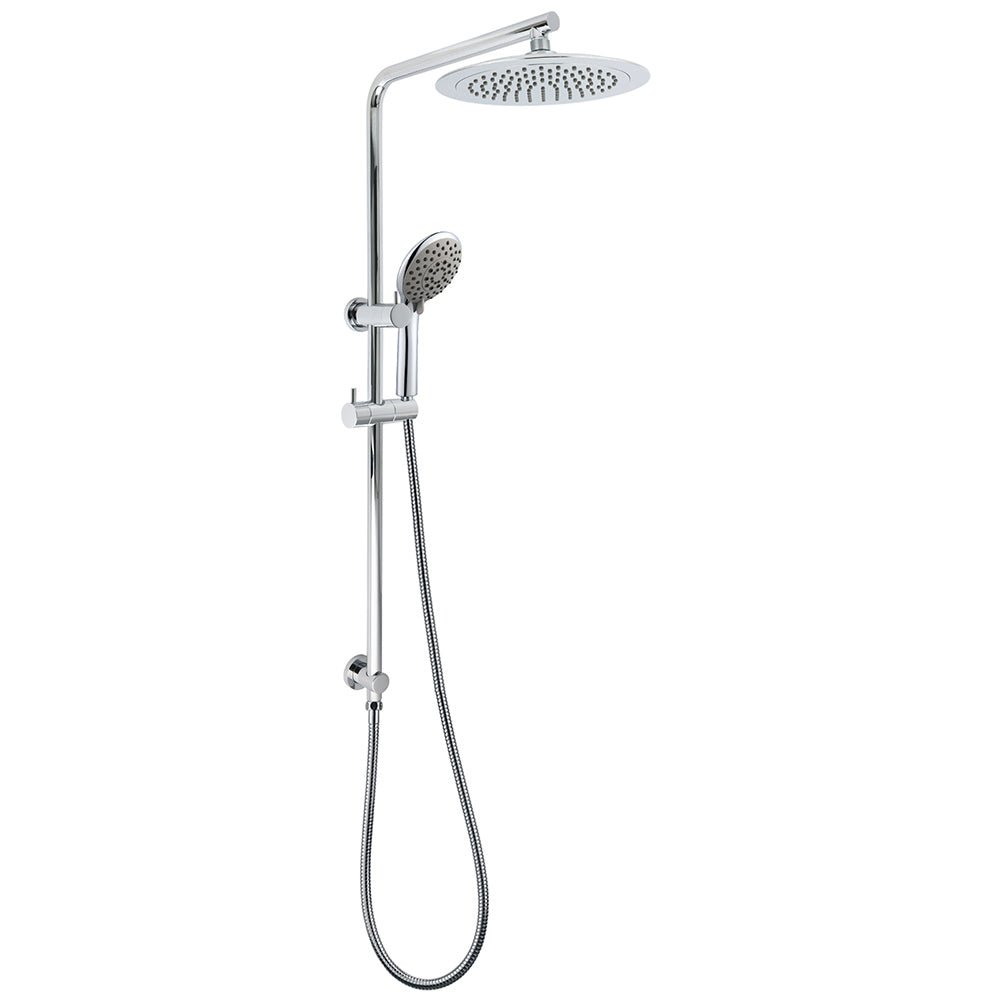 WELS Chrome Round 9" Rain Shower Head 5 Modes Massage Handheld Sliding Rail Set - Furniture > Bathroom > Shower Heads & Screens - Rivercity House & Home Co. (ABN 18 642 972 209) - Affordable Modern Furniture Australia