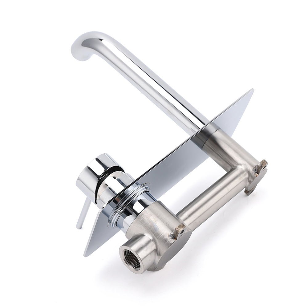 WELS Chrome Round Wall Mounted Basin Vanity Mixer Bath Tub Bubble Faucet Spout - Furniture > Bathroom > Shower Heads & Screens - Rivercity House & Home Co. (ABN 18 642 972 209) - Affordable Modern Furniture Australia