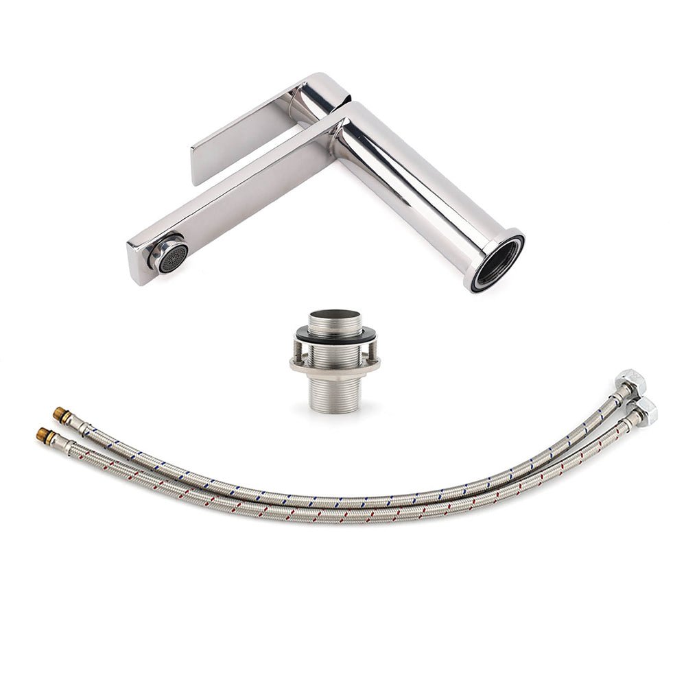 WELS Chrome Short Basin Mixer Vanity Sink Faucet Kitchen Laundry Spout Tap Set - Furniture > Bathroom > Shower Heads & Screens - Rivercity House & Home Co. (ABN 18 642 972 209) - Affordable Modern Furniture Australia
