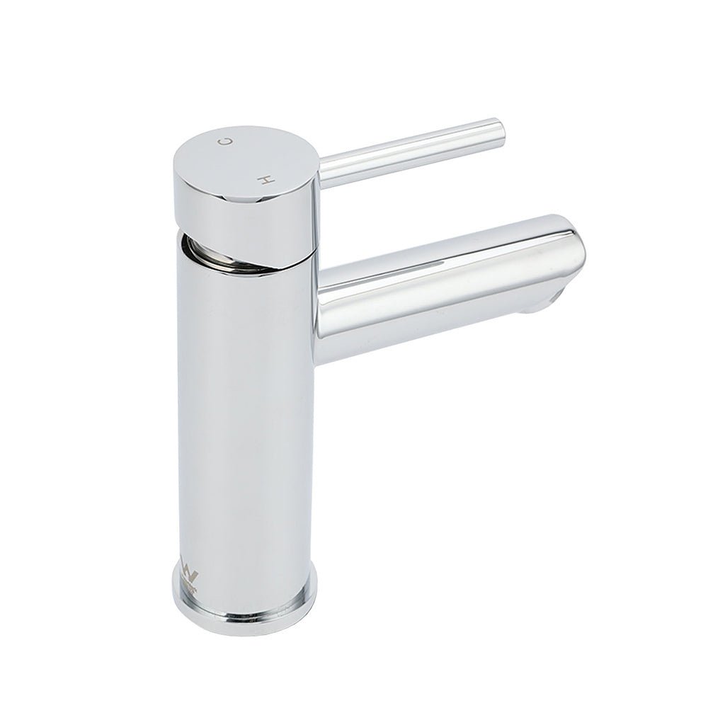 WELS Chrome Short Kitchen Laundry Round Basin Mixer Vanity Sink Faucet Tap Set - Furniture > Bathroom > Shower Heads & Screens - Rivercity House & Home Co. (ABN 18 642 972 209) - Affordable Modern Furniture Australia