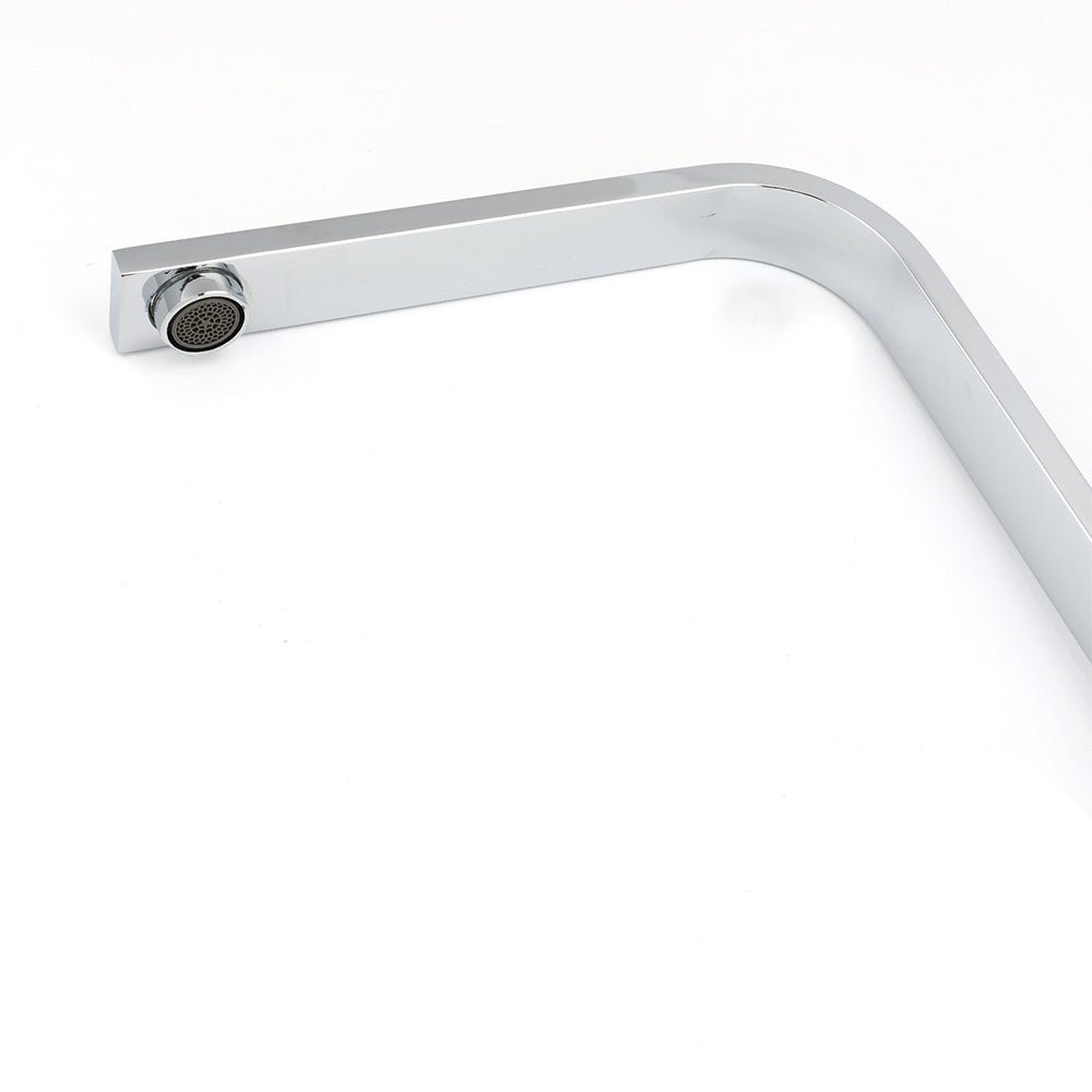 WELS Chrome Square Gooseneck Spout Swivel Laundry Sink Kitchen Mixer Faucet Tap - Furniture > Bathroom > Shower Heads & Screens - Rivercity House & Home Co. (ABN 18 642 972 209) - Affordable Modern Furniture Australia