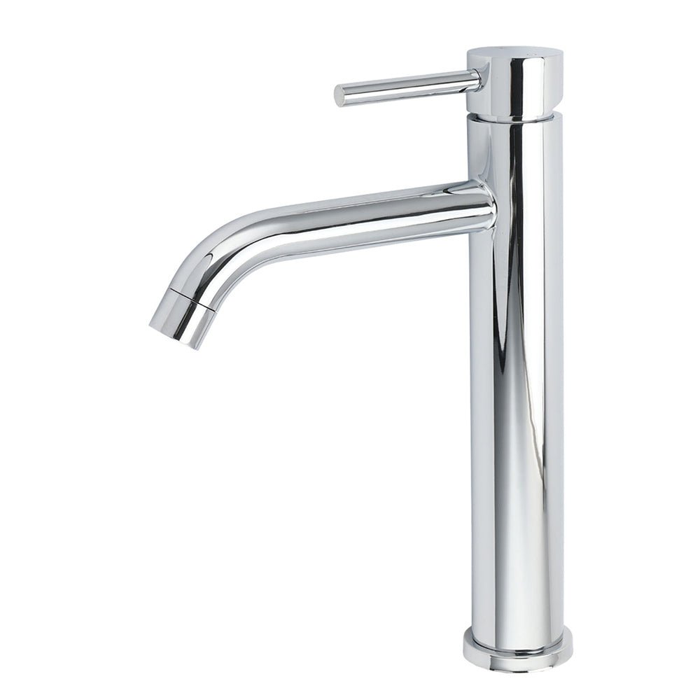 WELS Chrome Tall Basin Kitchen Laundry Mixer Vanity Sink Faucet Tap Curve Outlet - Furniture > Bathroom > Shower Heads & Screens - Rivercity House & Home Co. (ABN 18 642 972 209) - Affordable Modern Furniture Australia