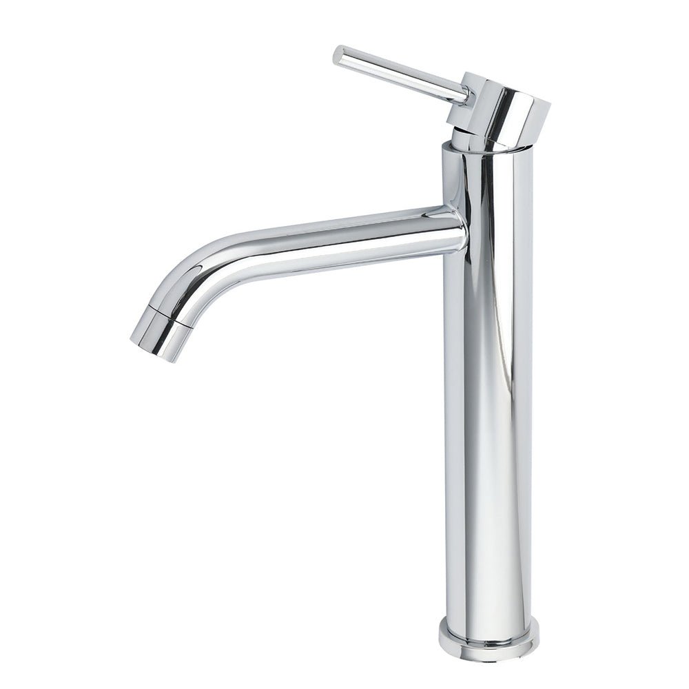 WELS Chrome Tall Basin Kitchen Laundry Mixer Vanity Sink Faucet Tap Curve Outlet - Furniture > Bathroom > Shower Heads & Screens - Rivercity House & Home Co. (ABN 18 642 972 209) - Affordable Modern Furniture Australia