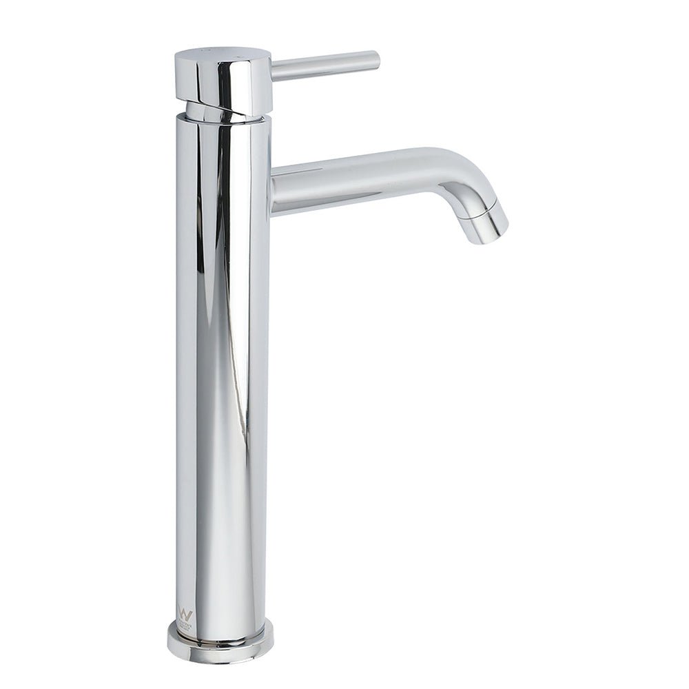 WELS Chrome Tall Basin Kitchen Laundry Mixer Vanity Sink Faucet Tap Curve Outlet - Furniture > Bathroom > Shower Heads & Screens - Rivercity House & Home Co. (ABN 18 642 972 209) - Affordable Modern Furniture Australia