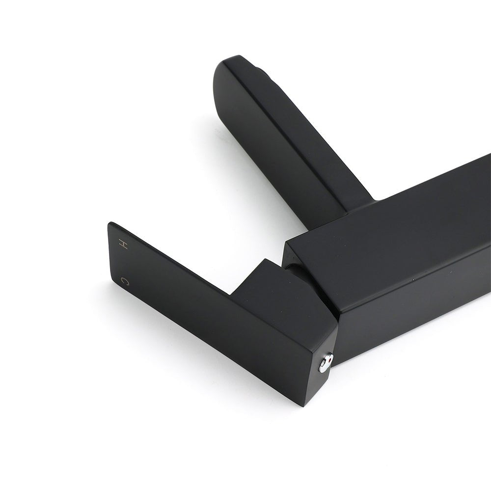 WELS Classic Square Matt Black Basin Mixer Vanity Laundry Sink Faucet Tap Outlet - Furniture > Bathroom > Shower Heads & Screens - Rivercity House & Home Co. (ABN 18 642 972 209) - Affordable Modern Furniture Australia