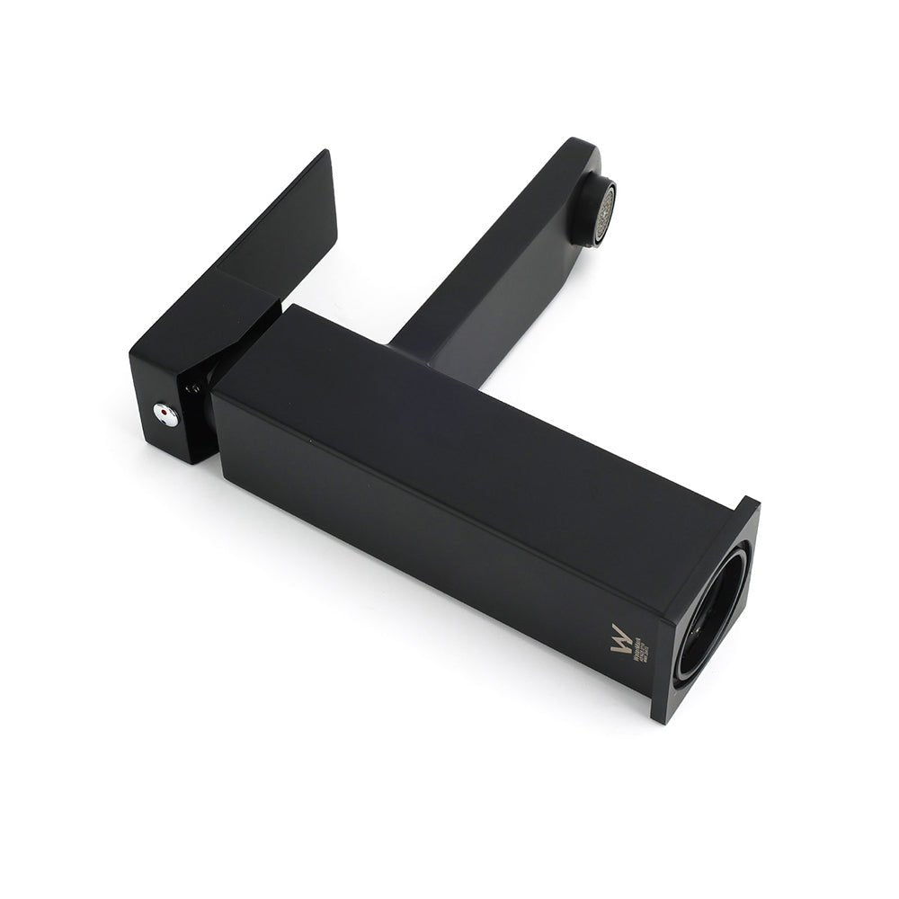 WELS Classic Square Matt Black Basin Mixer Vanity Laundry Sink Faucet Tap Outlet - Furniture > Bathroom > Shower Heads & Screens - Rivercity House & Home Co. (ABN 18 642 972 209) - Affordable Modern Furniture Australia