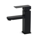 Classic Square Basin Mixer Faucet with Laundry Sink Tap Outlet - Matte Black