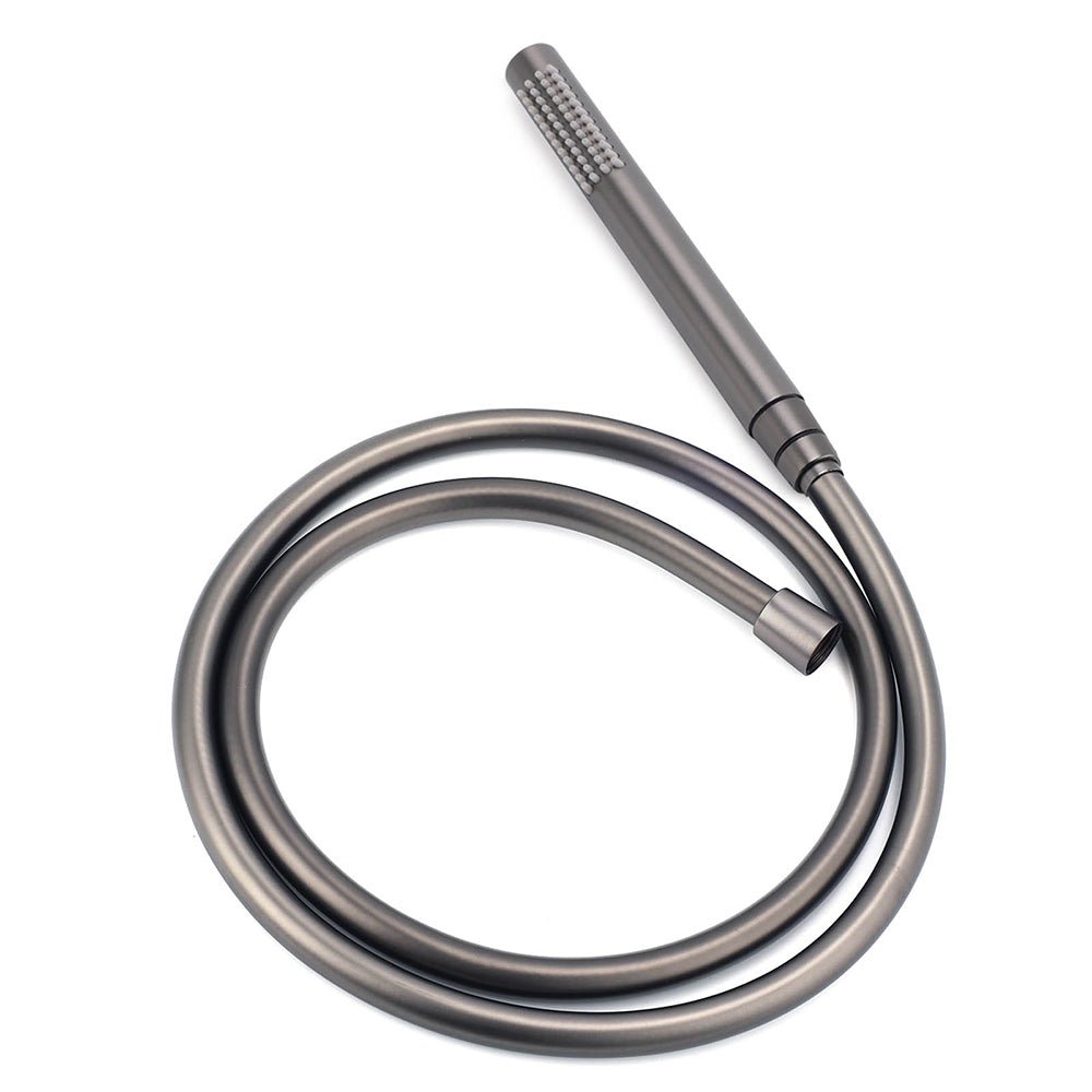 WELS Gun Metal 2in1 Round Shower 10" Rain Head Single Mode Handheld Sliding Rail Twin Taps Set - Furniture > Bathroom > Shower Heads & Screens - Rivercity House & Home Co. (ABN 18 642 972 209) - Affordable Modern Furniture Australia