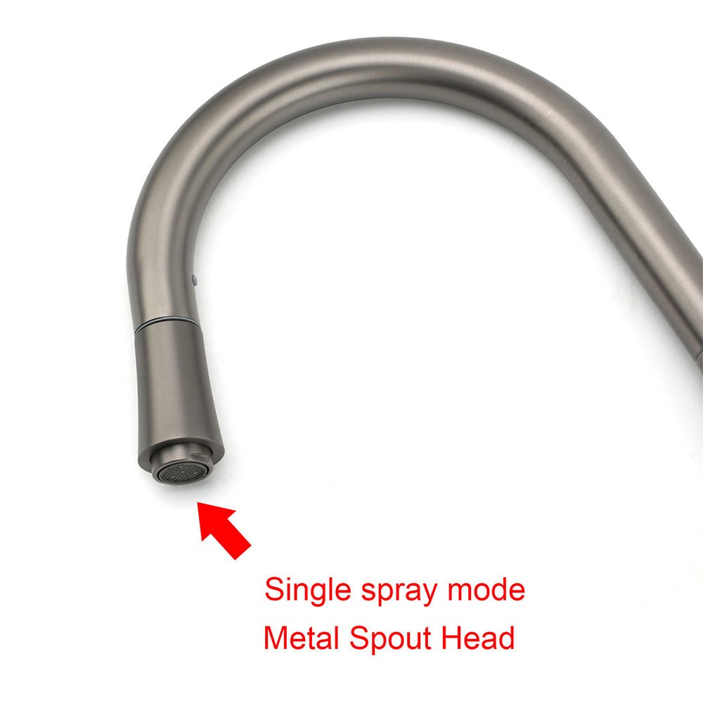 WELS Gun Metal Grey Pull Out Kitchen Sink Tap Basin Mixer Faucet Flexible Spout - Furniture > Bathroom > Shower Heads & Screens - Rivercity House & Home Co. (ABN 18 642 972 209) - Affordable Modern Furniture Australia