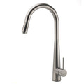 KYLINS Stainless Steel Pull Out Kitchen Sink Mixer Tap with Flexible Spout - Grey Metal