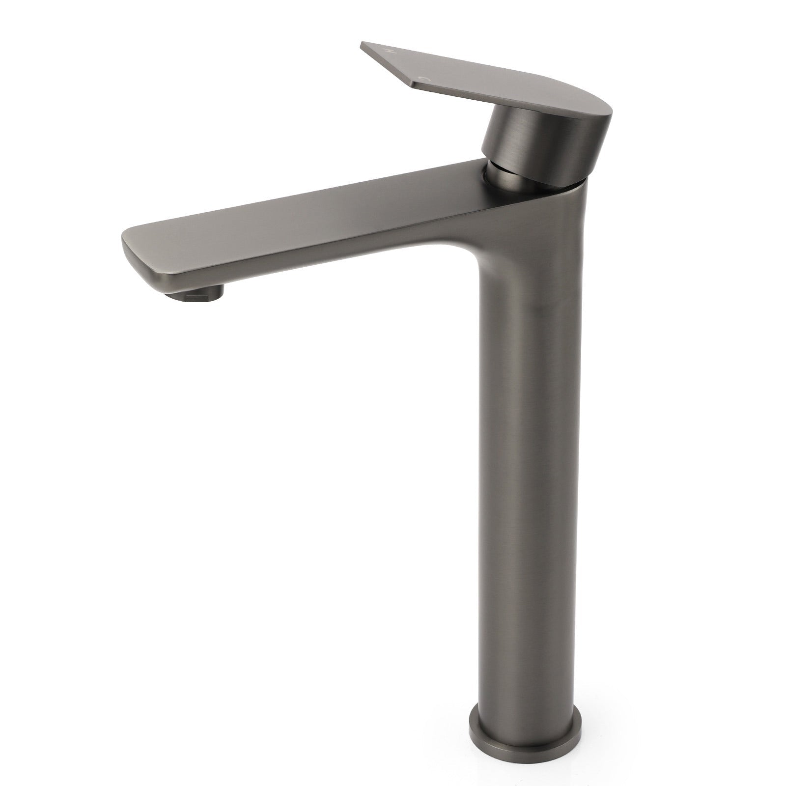 WELS Gun Metal Grey Round High Rise Basin Mixer Bathroom Vanity Faucet Tapware - Furniture > Bathroom > Shower Heads & Screens - Rivercity House & Home Co. (ABN 18 642 972 209) - Affordable Modern Furniture Australia
