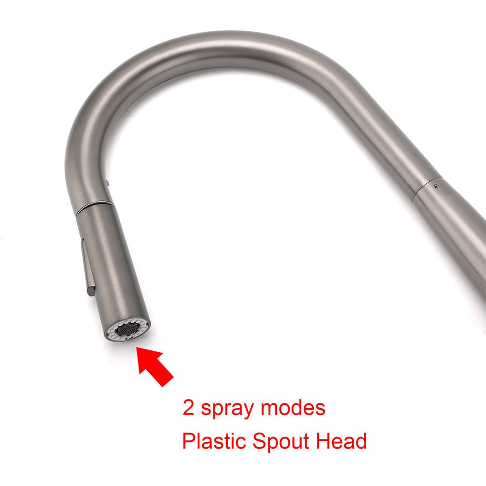 WELS Gun Metal Pull Out 2 Modes Spray Spout Kitchen Sink Tap Basin Faucet Mixer - Furniture > Bathroom > Shower Heads & Screens - Rivercity House & Home Co. (ABN 18 642 972 209) - Affordable Modern Furniture Australia