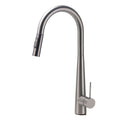 KYLINS Grey Metal Kitchen Sink Mixer Tap with 2 Mode Pull Out Spray Spout - Grey Metal