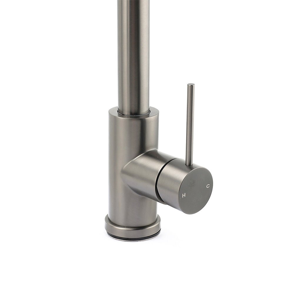 WELS Gun Metal Pull Out Kitchen Sink Tap Basin Mixer Faucet Flexible 2 Way Spout - Furniture > Bathroom > Shower Heads & Screens - Rivercity House & Home Co. (ABN 18 642 972 209) - Affordable Modern Furniture Australia
