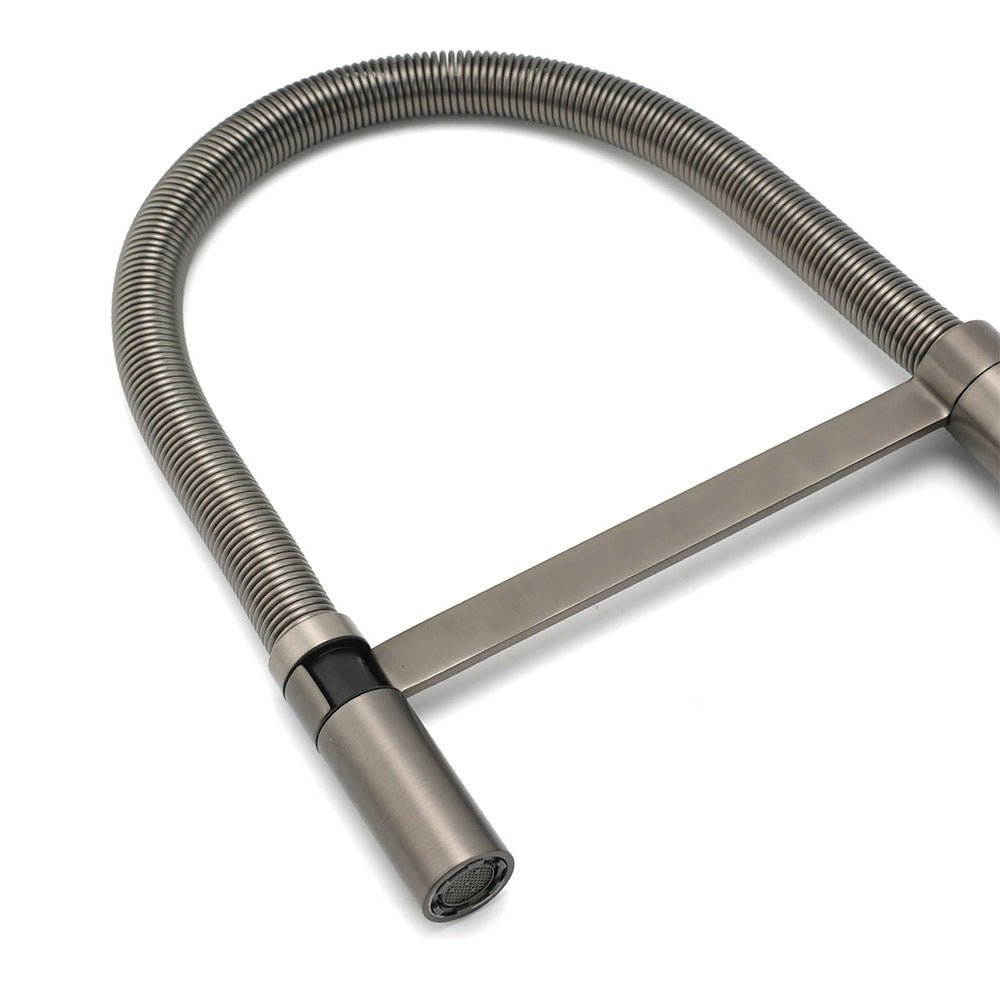 WELS Gun Metal Stainless Steel Pull Out Swivel Kitchen Mixer Sink Tap Spout Faucet - Furniture > Bathroom > Shower Heads & Screens - Rivercity House & Home Co. (ABN 18 642 972 209) - Affordable Modern Furniture Australia