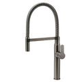 Stainless Steel Pull Out Swivel Kitchen Mixer Sink Faucet - Grey Metal