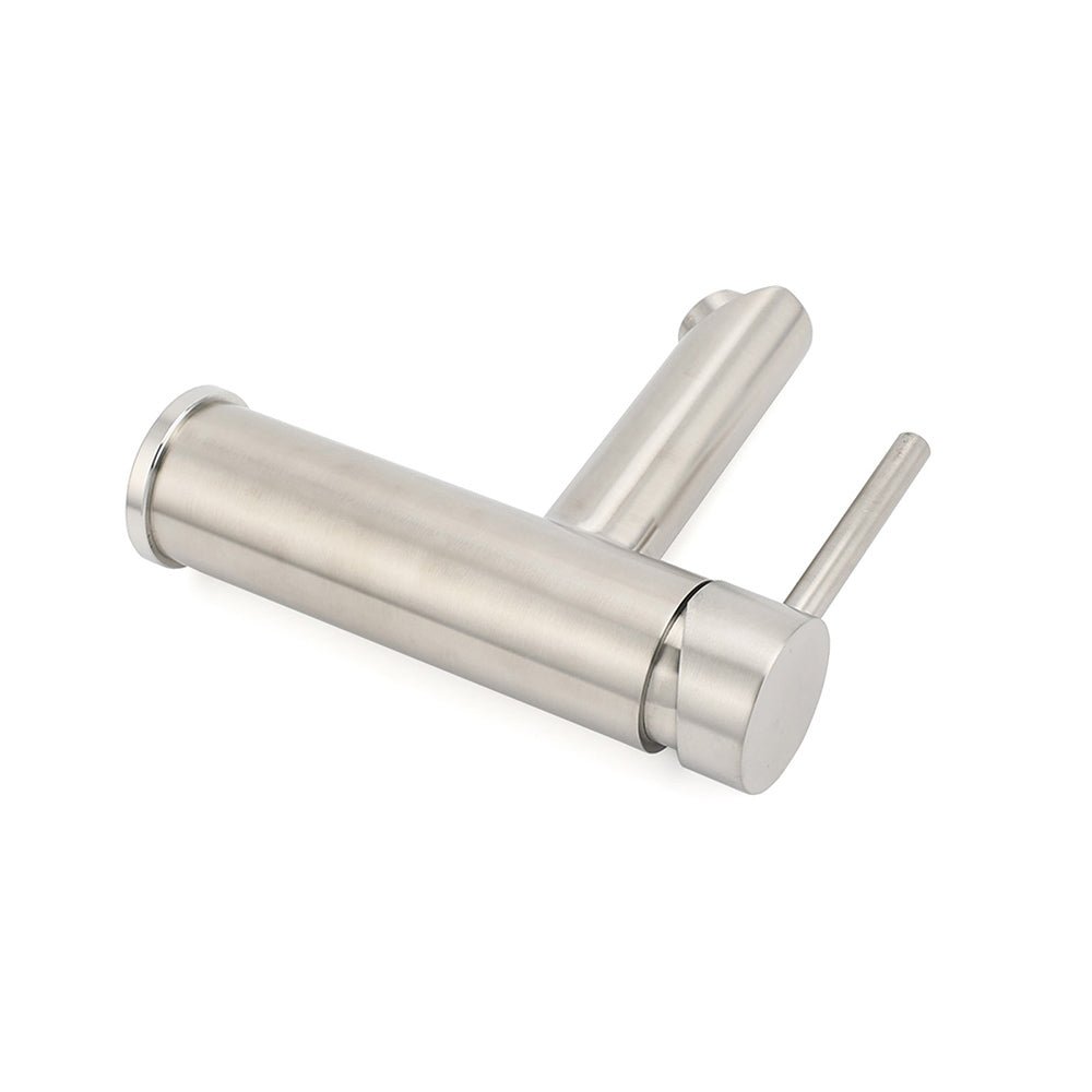 WELS Kitchen Laundry Round Basin Mixer Vanity Sink Faucet Tap Nickel Brushed Set - Furniture > Bathroom > Shower Heads & Screens - Rivercity House & Home Co. (ABN 18 642 972 209) - Affordable Modern Furniture Australia