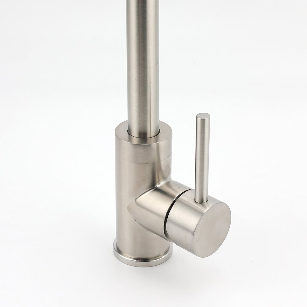 WELS Kitchen Laundry Swivel Sink Mixer Faucet Tap Spout Stainless Steel Brushed - Furniture > Bathroom > Shower Heads & Screens - Rivercity House & Home Co. (ABN 18 642 972 209) - Affordable Modern Furniture Australia