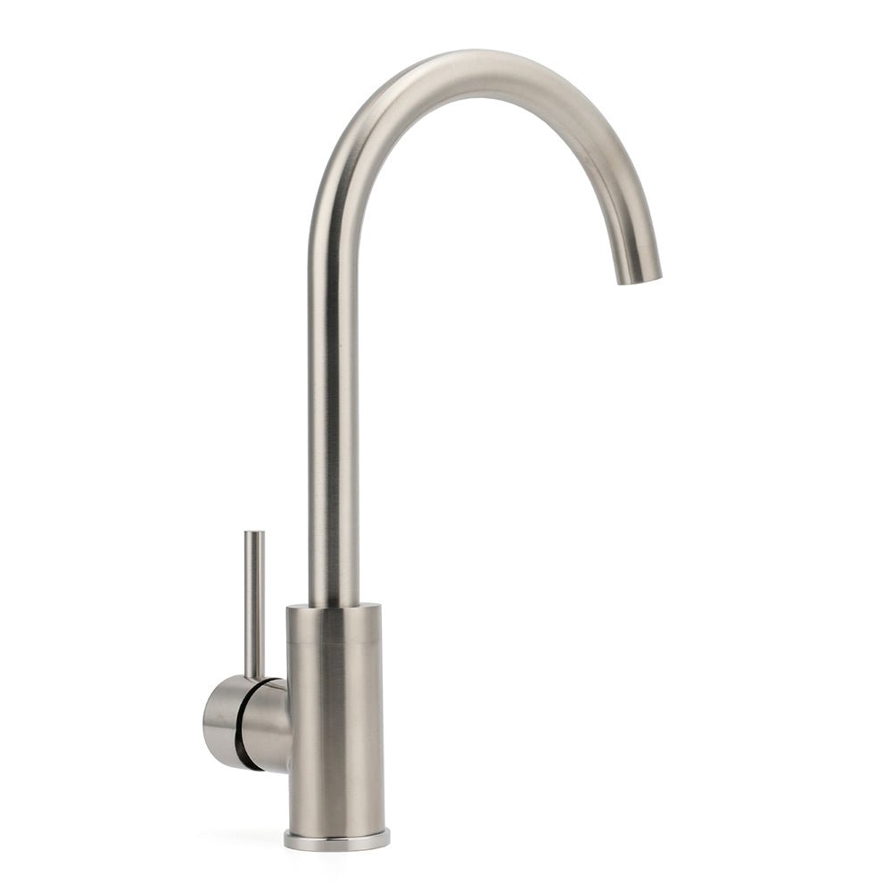 WELS Kitchen Laundry Swivel Sink Mixer Faucet Tap Spout Stainless Steel Brushed - Furniture > Bathroom > Shower Heads & Screens - Rivercity House & Home Co. (ABN 18 642 972 209) - Affordable Modern Furniture Australia