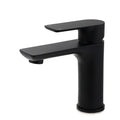 Bathroom Basin Mixer Flick Faucet Valve with Ceramic Cartridge - Matte Black