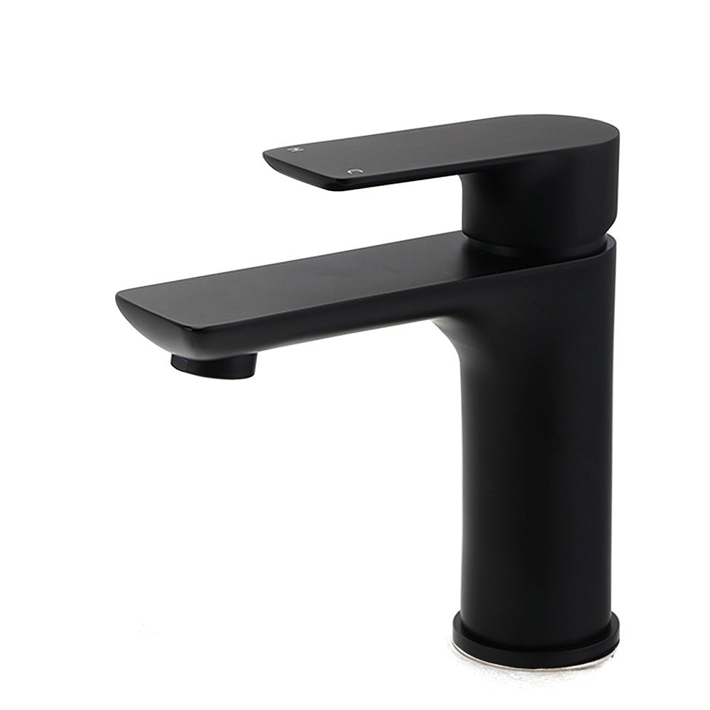WELS Matt Black Basin Mixer Bathroom Vanity Laundry Sink Flick Faucet Tap Valve - Furniture > Bathroom > Shower Heads & Screens - Rivercity House & Home Co. (ABN 18 642 972 209) - Affordable Modern Furniture Australia
