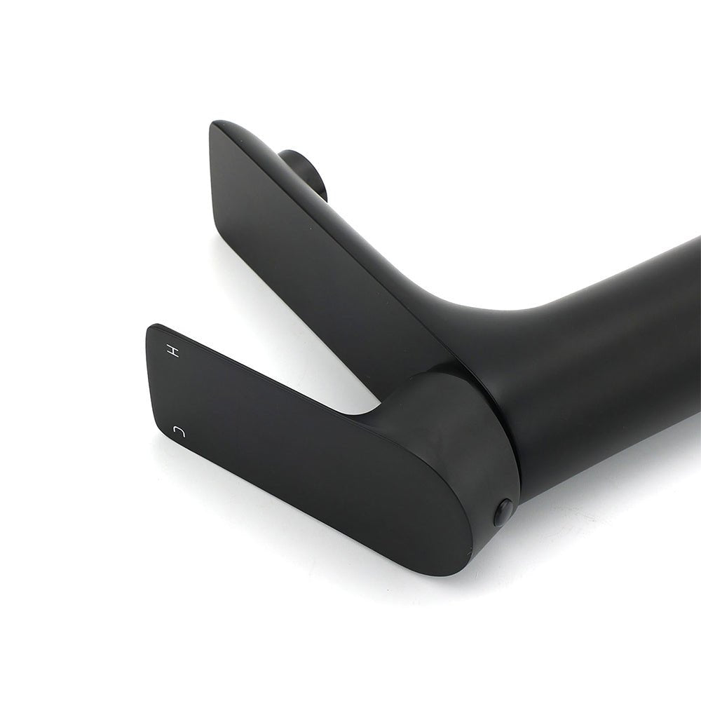 WELS Matt Black Basin Mixer Bathroom Vanity Laundry Sink Flick Faucet Tap Valve - Furniture > Bathroom > Shower Heads & Screens - Rivercity House & Home Co. (ABN 18 642 972 209) - Affordable Modern Furniture Australia