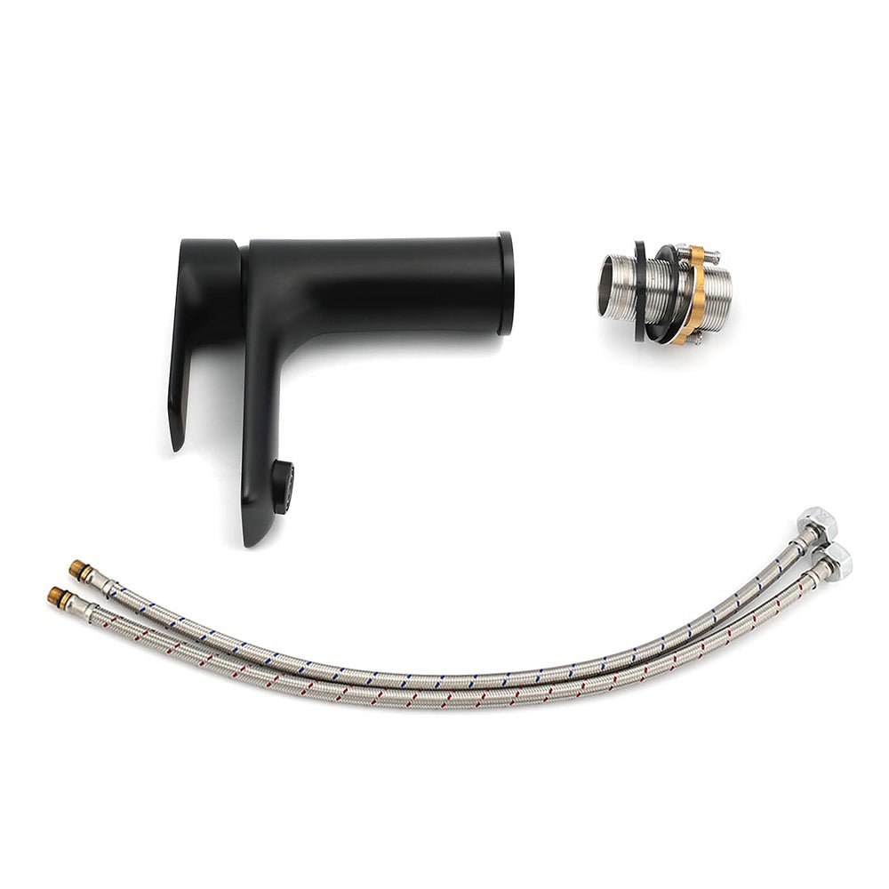 WELS Matt Black Basin Mixer Bathroom Vanity Laundry Sink Flick Faucet Tap Valve - Furniture > Bathroom > Shower Heads & Screens - Rivercity House & Home Co. (ABN 18 642 972 209) - Affordable Modern Furniture Australia