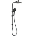 8" 2in1 Round Shower Head with Sliding Rail & 3-Mode Handheld Set - Matte Black