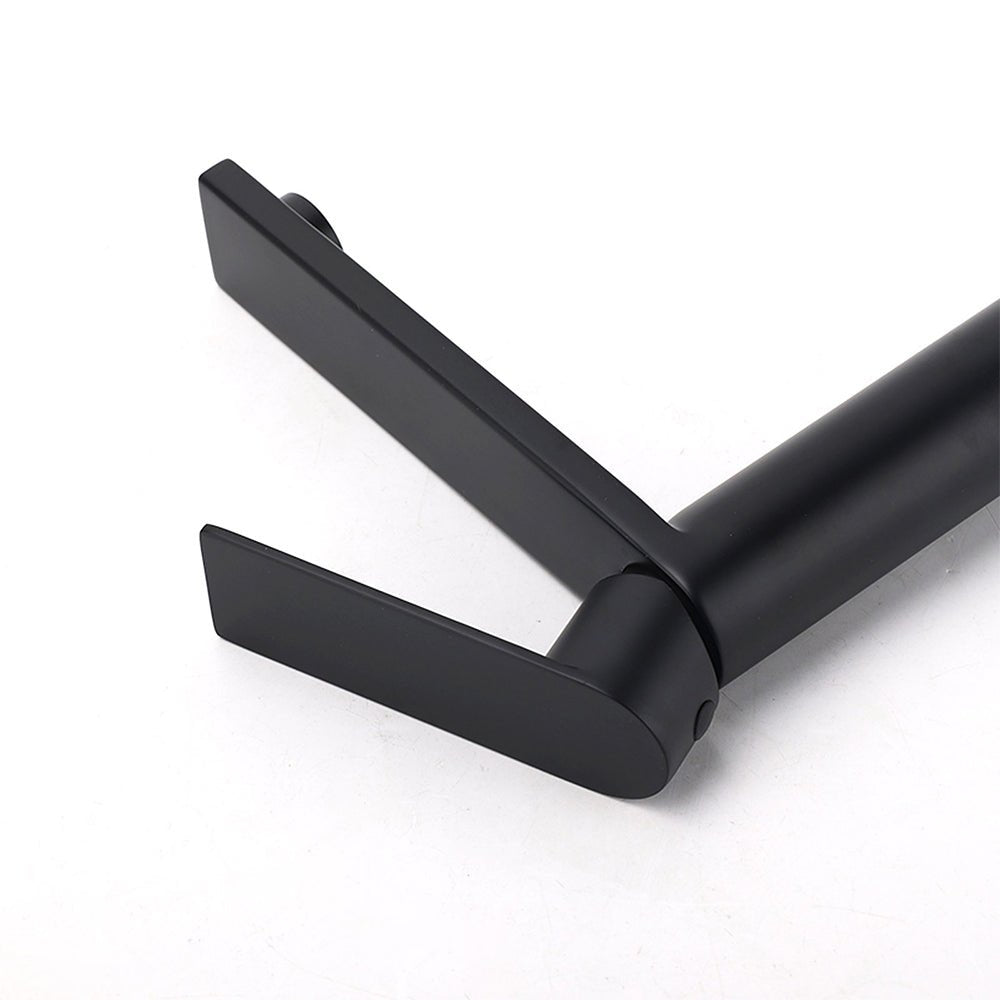 WELS Matt Black Square Short Basin Mixer Vanity Sink Faucet Laundry Spout Tap - Furniture > Bathroom > Shower Heads & Screens - Rivercity House & Home Co. (ABN 18 642 972 209) - Affordable Modern Furniture Australia