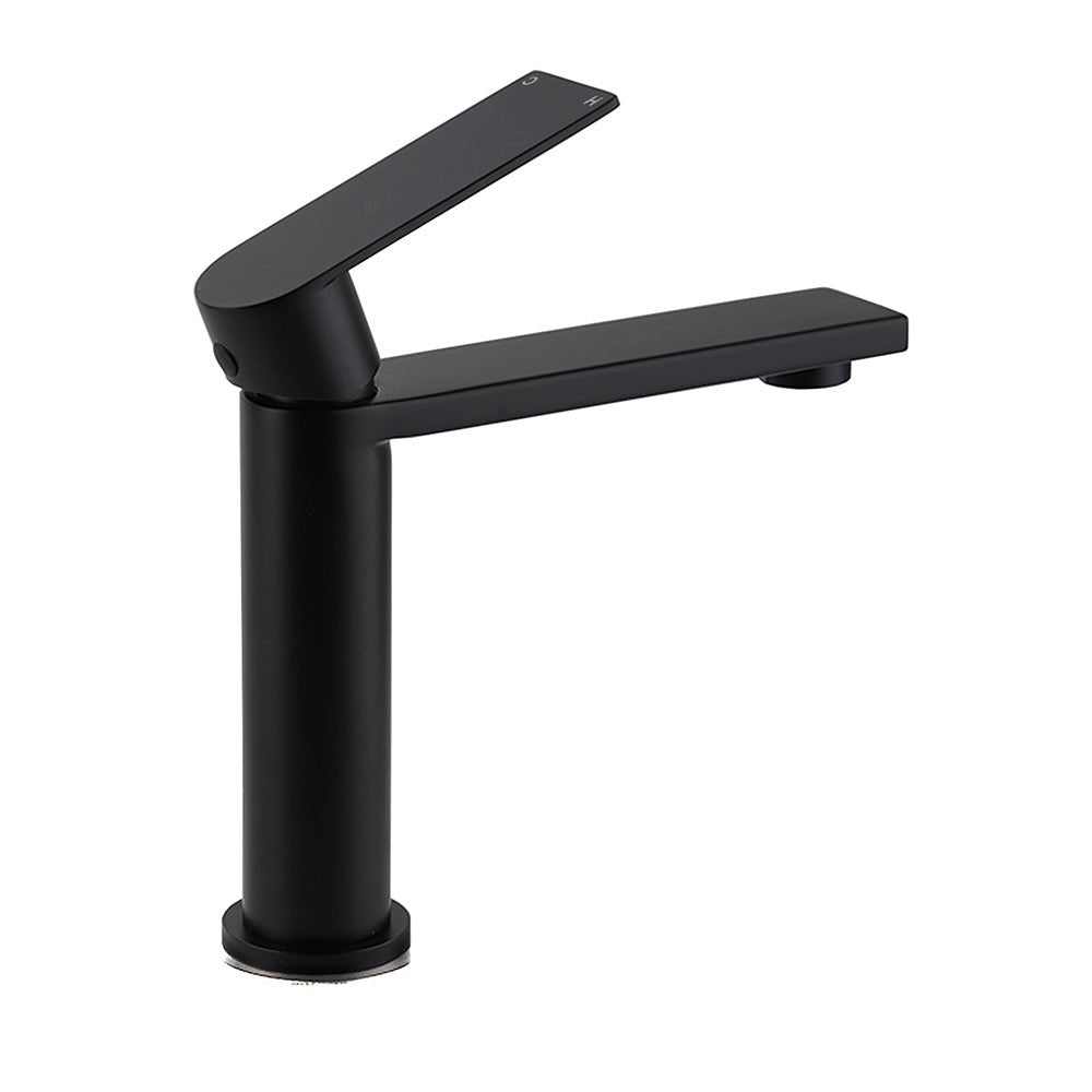 WELS Matt Black Square Short Basin Mixer Vanity Sink Faucet Laundry Spout Tap - Furniture > Bathroom > Shower Heads & Screens - Rivercity House & Home Co. (ABN 18 642 972 209) - Affordable Modern Furniture Australia