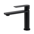Square Short Basin Mixer Vanity Sink Faucet with Laundry Spout - Matte Black