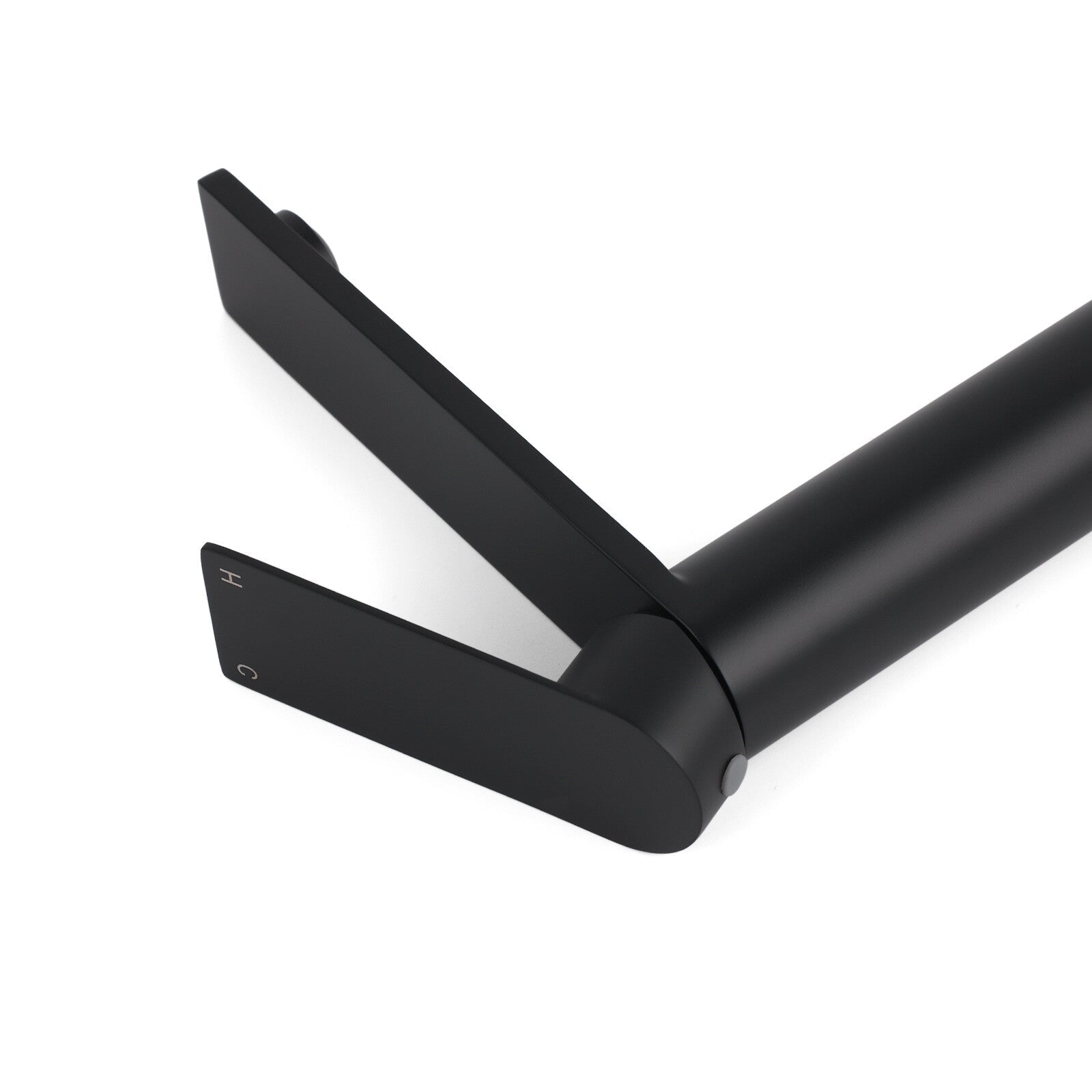 WELS Matt Black Square Tall Flat Lever Handle Basin Mixer Vanity Sink Faucet Spout - Furniture > Bathroom > Shower Heads & Screens - Rivercity House & Home Co. (ABN 18 642 972 209) - Affordable Modern Furniture Australia