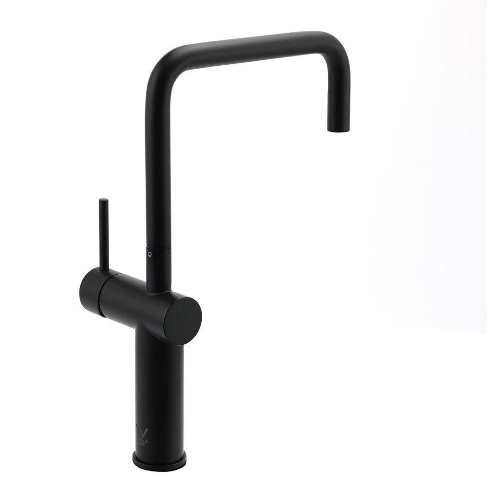 WELS Matt Black SUS Tall Kitchen Laundry 360º Swivel Sink Mixer Faucet Tap Spout - Furniture > Bathroom > Shower Heads & Screens - Rivercity House & Home Co. (ABN 18 642 972 209) - Affordable Modern Furniture Australia