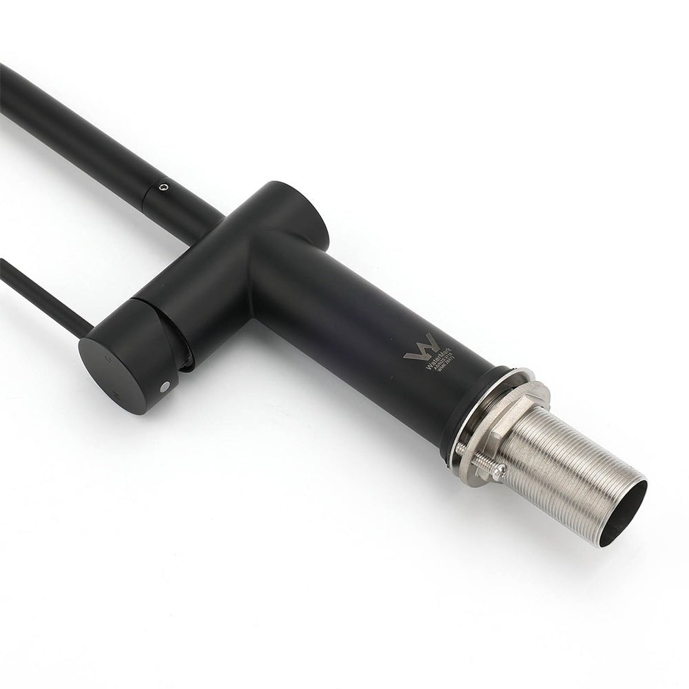 WELS Matt Black SUS Tall Kitchen Laundry 360º Swivel Sink Mixer Faucet Tap Spout - Furniture > Bathroom > Shower Heads & Screens - Rivercity House & Home Co. (ABN 18 642 972 209) - Affordable Modern Furniture Australia