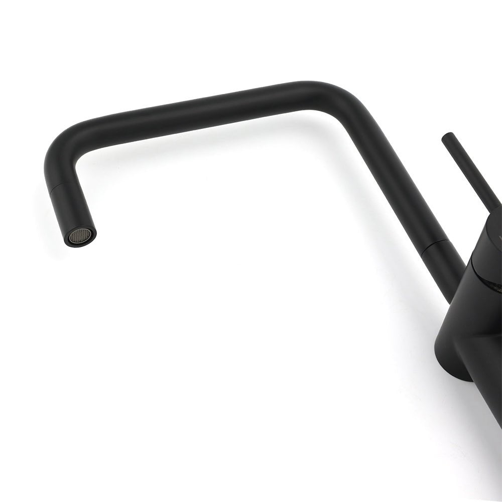 WELS Matt Black SUS Tall Kitchen Laundry 360º Swivel Sink Mixer Faucet Tap Spout - Furniture > Bathroom > Shower Heads & Screens - Rivercity House & Home Co. (ABN 18 642 972 209) - Affordable Modern Furniture Australia