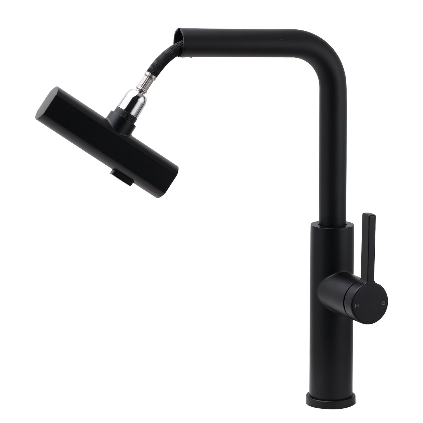 WELS Matte Black 3 - Mode Spray Pull Out Kitchen Mixer Sink Laundry Faucet Tapware - Furniture > Bathroom > Shower Heads & Screens - Rivercity House & Home Co. (ABN 18 642 972 209) - Affordable Modern Furniture Australia