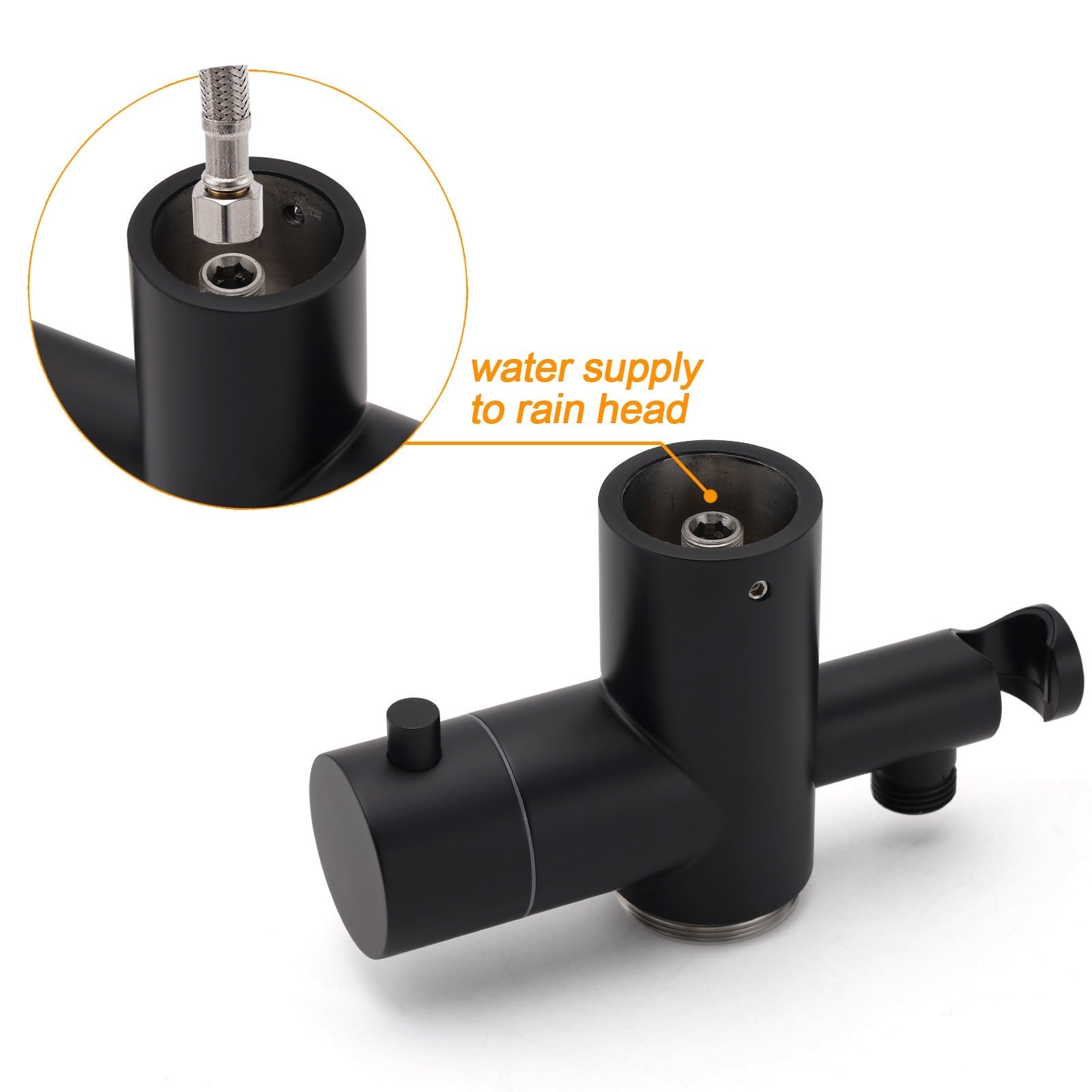 WELS Matte Black 316SUS Dual Shower Set Outdoor Bath System Rainfall 10" Head - Furniture > Bathroom > Shower Heads & Screens - Rivercity House & Home Co. (ABN 18 642 972 209) - Affordable Modern Furniture Australia
