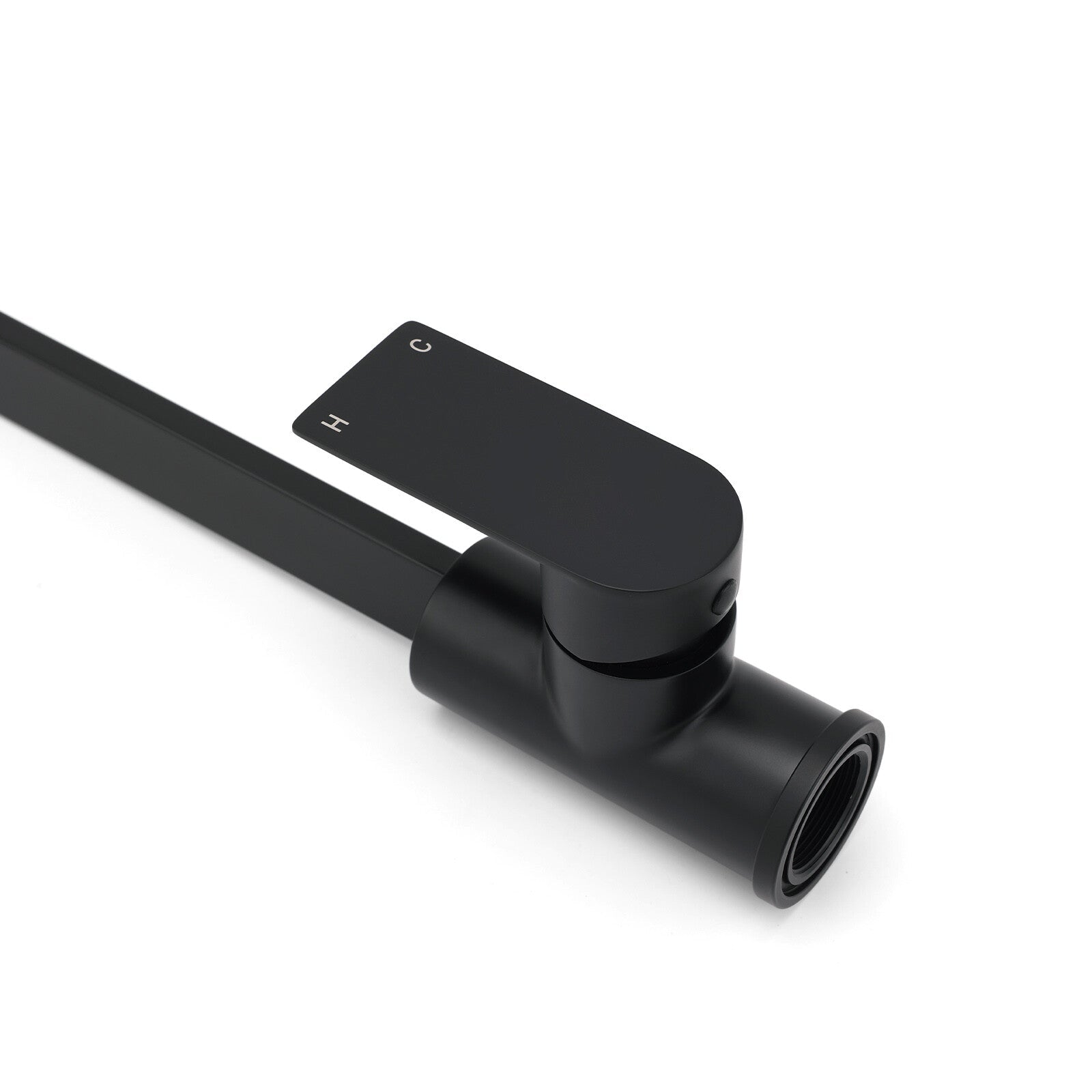 WELS Matte Black High Rise Gooseneck Kitchen Sink Laundry Mixer Faucet Tapware - Furniture > Bathroom > Shower Heads & Screens - Rivercity House & Home Co. (ABN 18 642 972 209) - Affordable Modern Furniture Australia