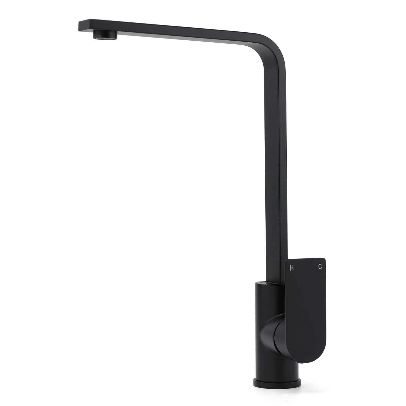 WELS Matte Black High Rise Gooseneck Kitchen Sink Laundry Mixer Faucet Tapware - Furniture > Bathroom > Shower Heads & Screens - Rivercity House & Home Co. (ABN 18 642 972 209) - Affordable Modern Furniture Australia