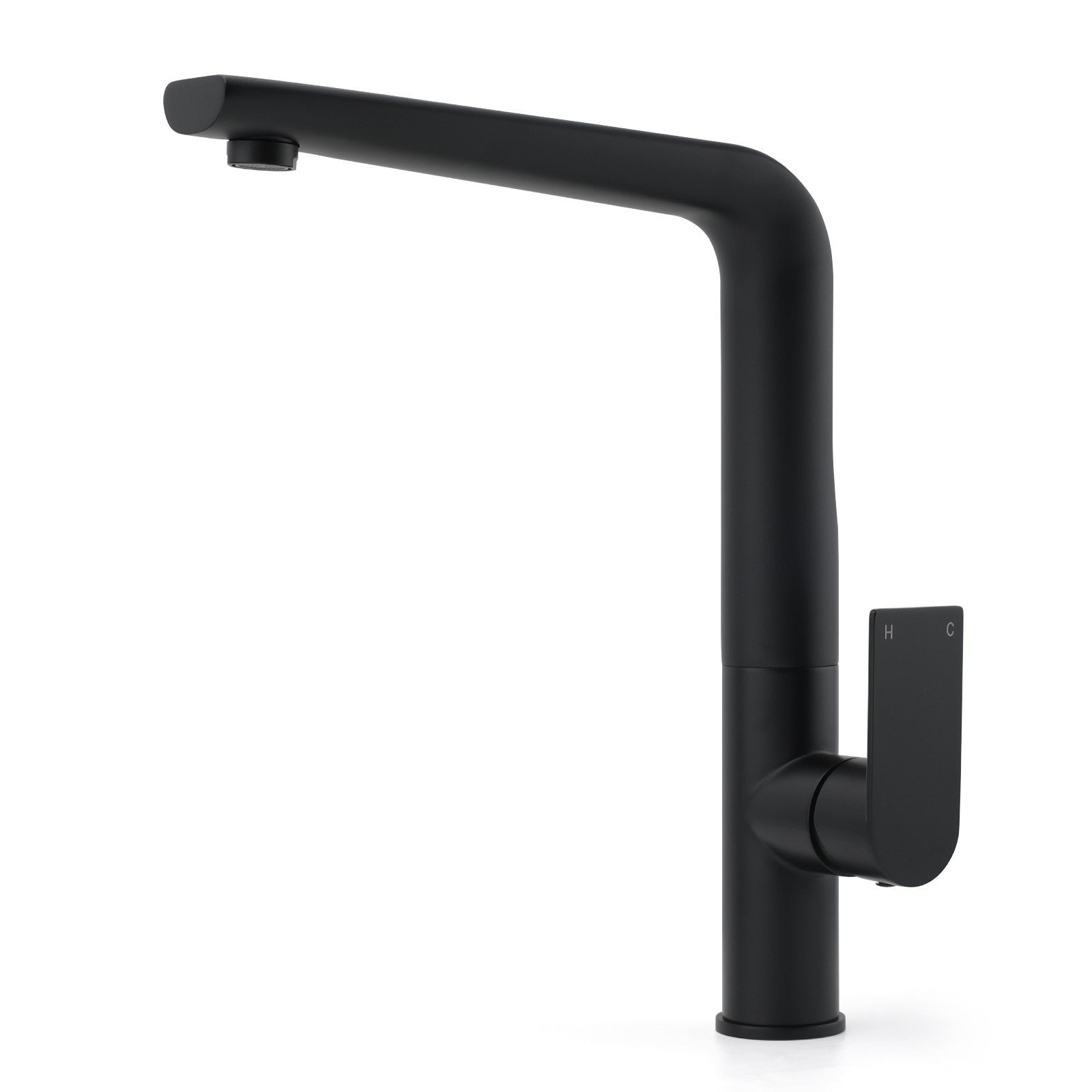 WELS Matte Black Round Kitchen Mixer Sink Tap Swivel Laundry Faucet Spout NEW - Furniture > Bathroom > Shower Heads & Screens - Rivercity House & Home Co. (ABN 18 642 972 209) - Affordable Modern Furniture Australia