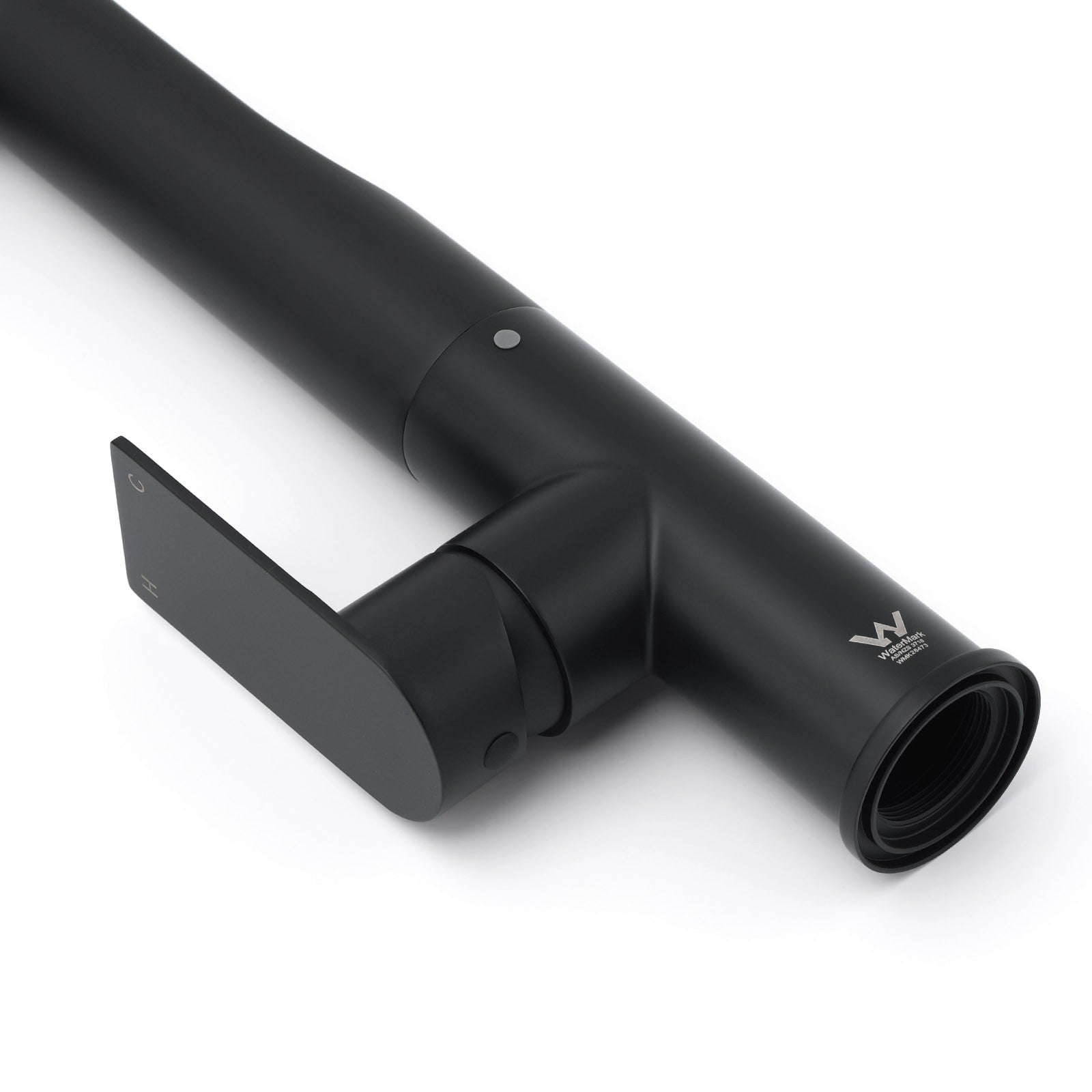 WELS Matte Black Round Kitchen Mixer Sink Tap Swivel Laundry Faucet Spout NEW - Furniture > Bathroom > Shower Heads & Screens - Rivercity House & Home Co. (ABN 18 642 972 209) - Affordable Modern Furniture Australia