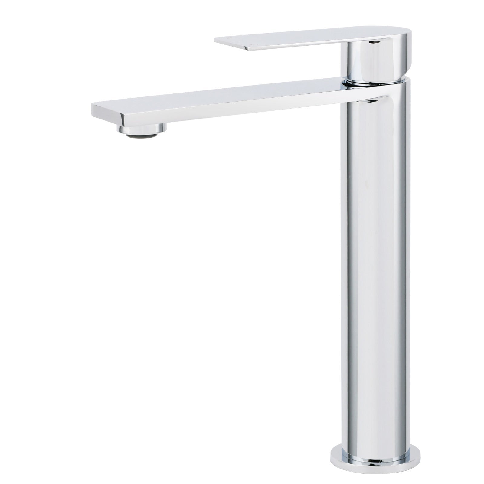 WELS Polished Chrome Tall Basin Mixer Vanity Sink Faucet Spout Laundry Flat Tap - Furniture > Bathroom > Shower Heads & Screens - Rivercity House & Home Co. (ABN 18 642 972 209) - Affordable Modern Furniture Australia